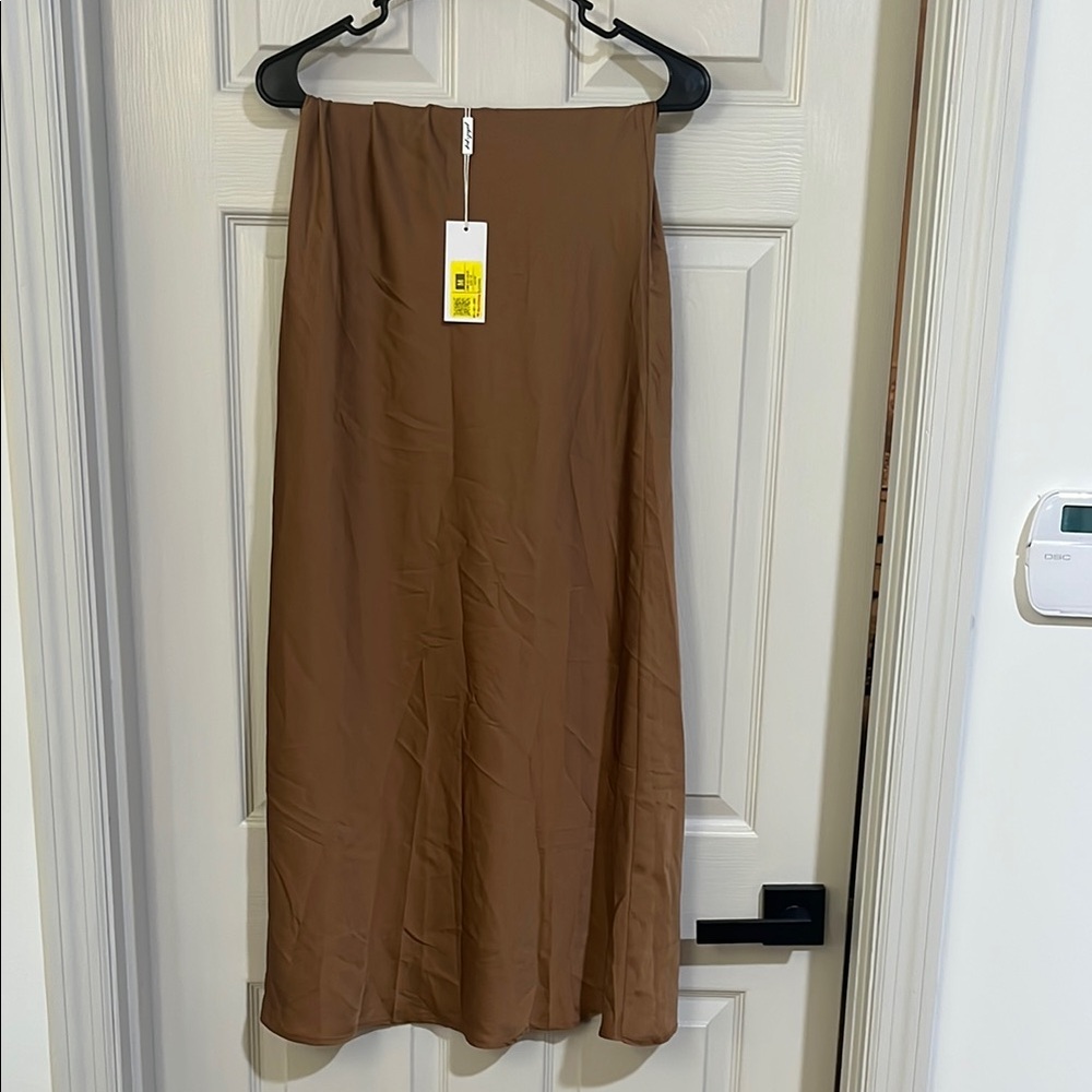 Petal & Pup Tan Midi Skirt